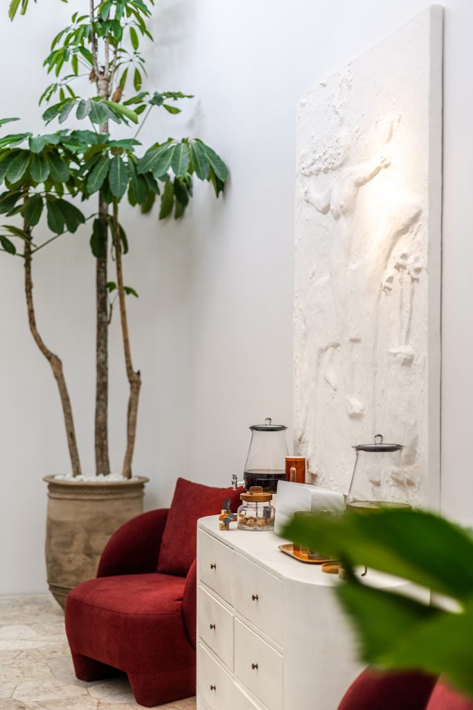 Signature facial bed in Bali’s Mello Spa