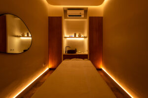 massage table for lymphatic drainage massages bali, seminyak