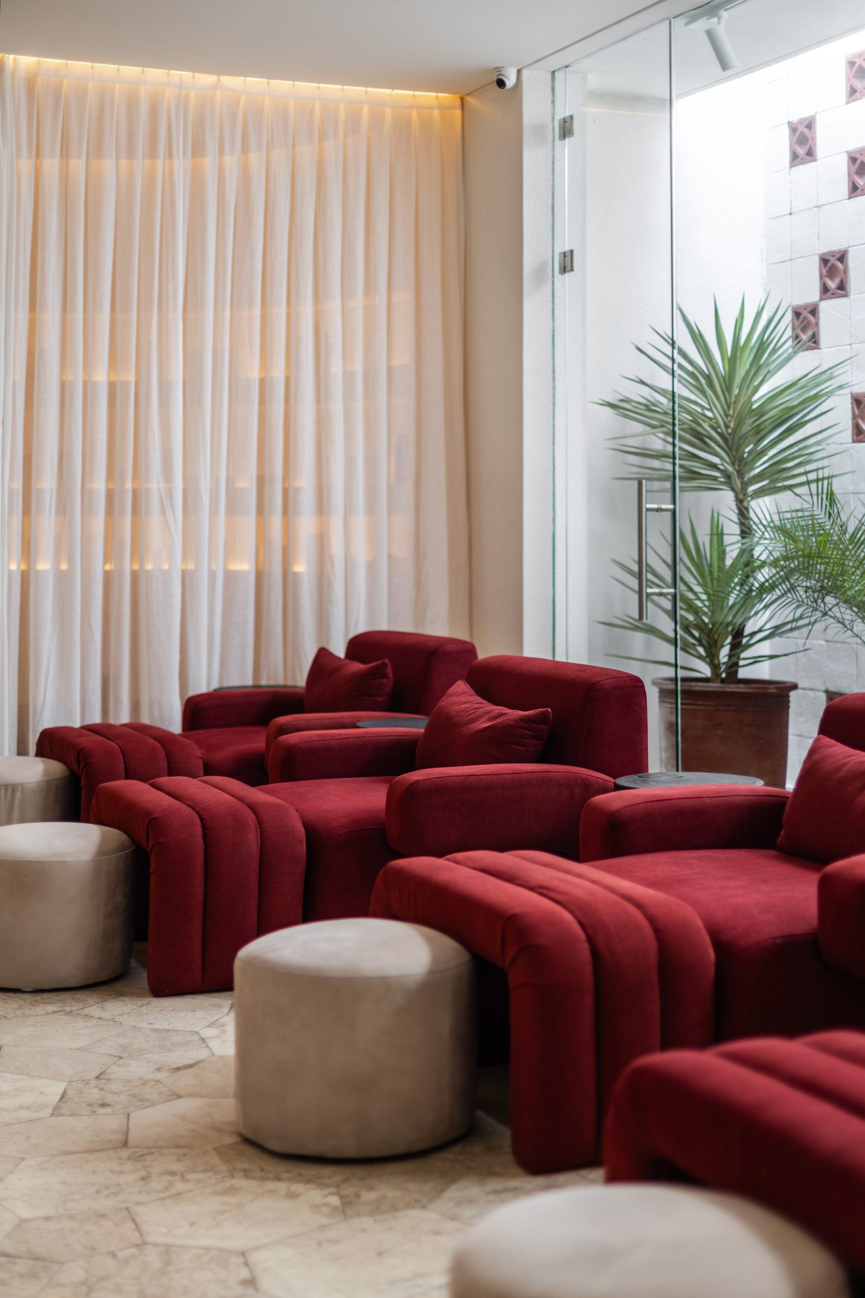 A tranquil single treatment space inside Mello’s Seminyak spa studio
